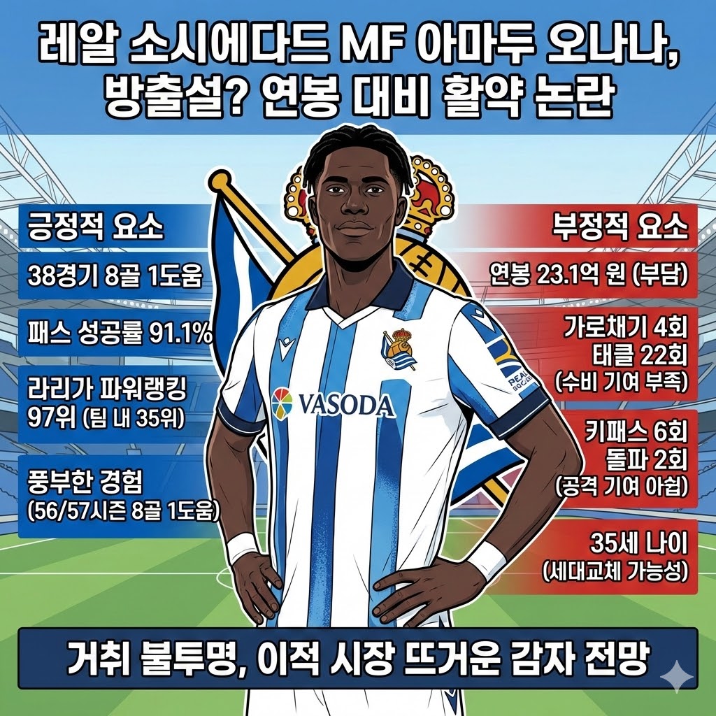 오나나, [고액 연봉]에도 방출 위기?